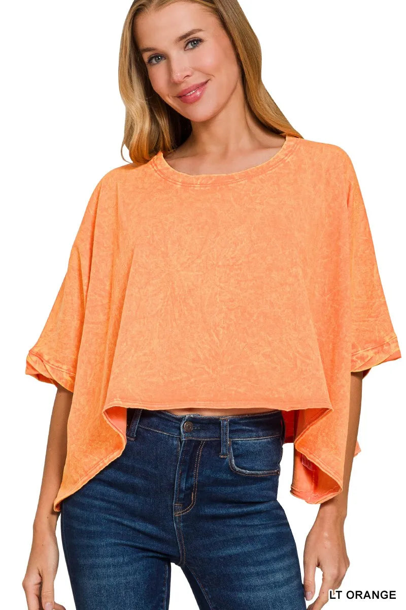 Premium Cotton Crinkle Wash Oversized T-Shirt