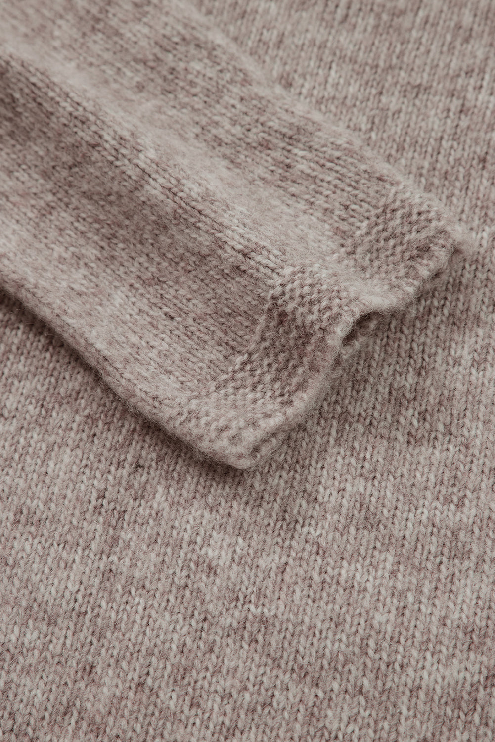 Gray Morn Contrast Colored Dot Detail Drop Shoulder Sweater