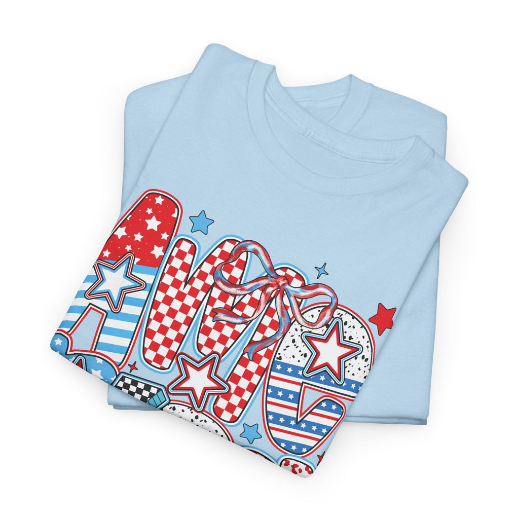 Bold Patriotic Americana Graphic Tee
