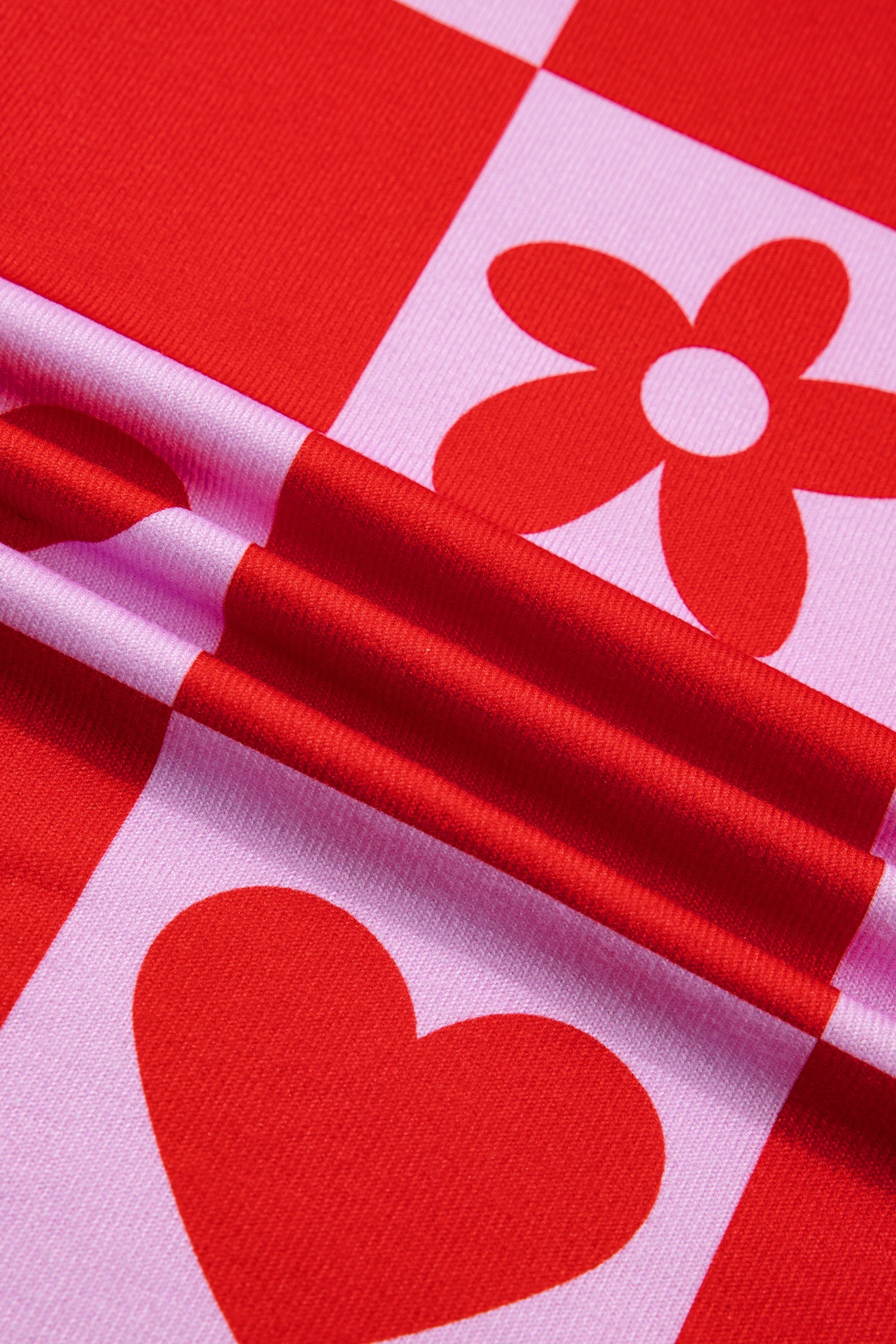 Red Dotted Heart Festive Valentine Blouse