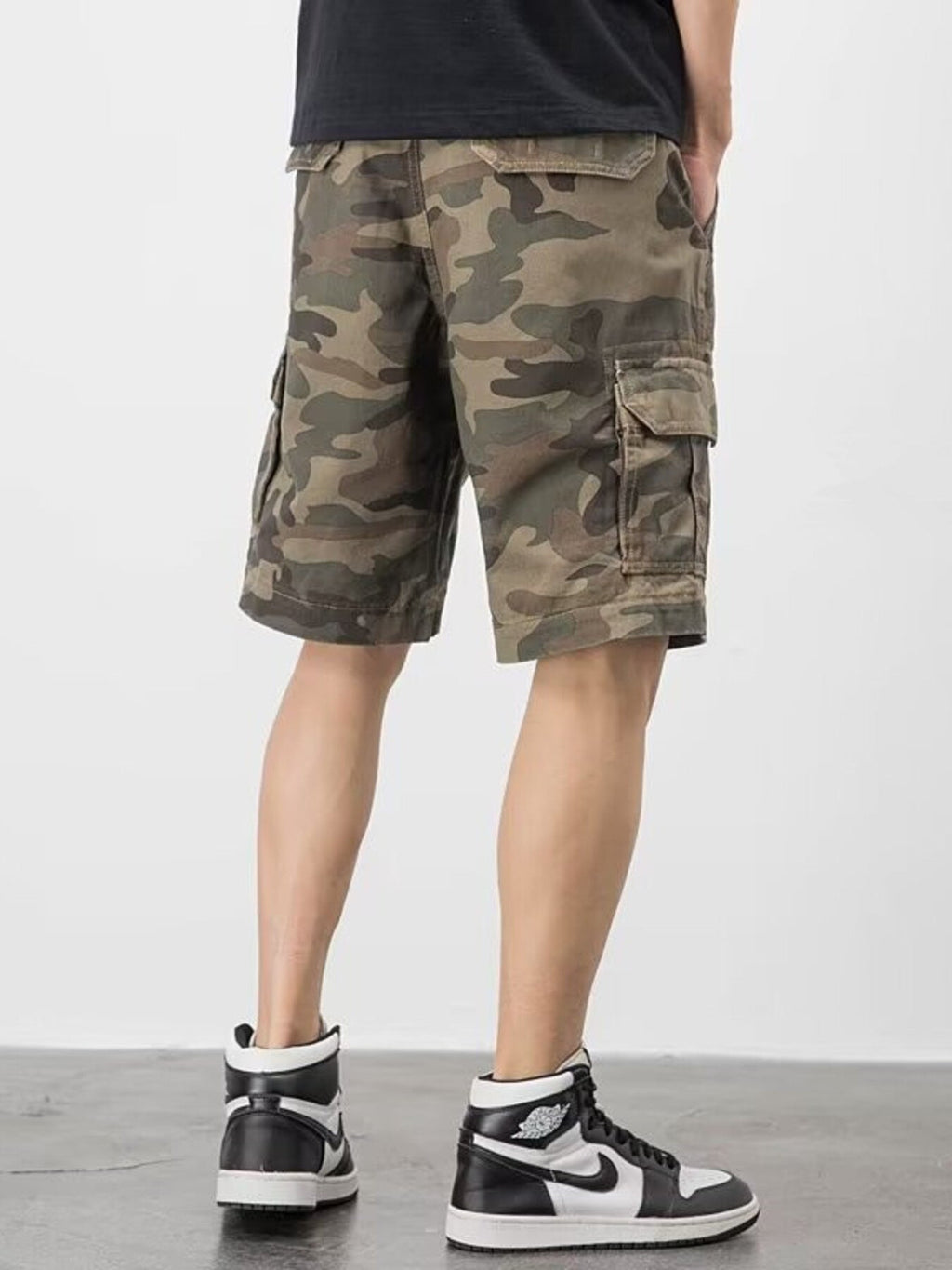Men's Plus Size Camouflage Cargo Shorts