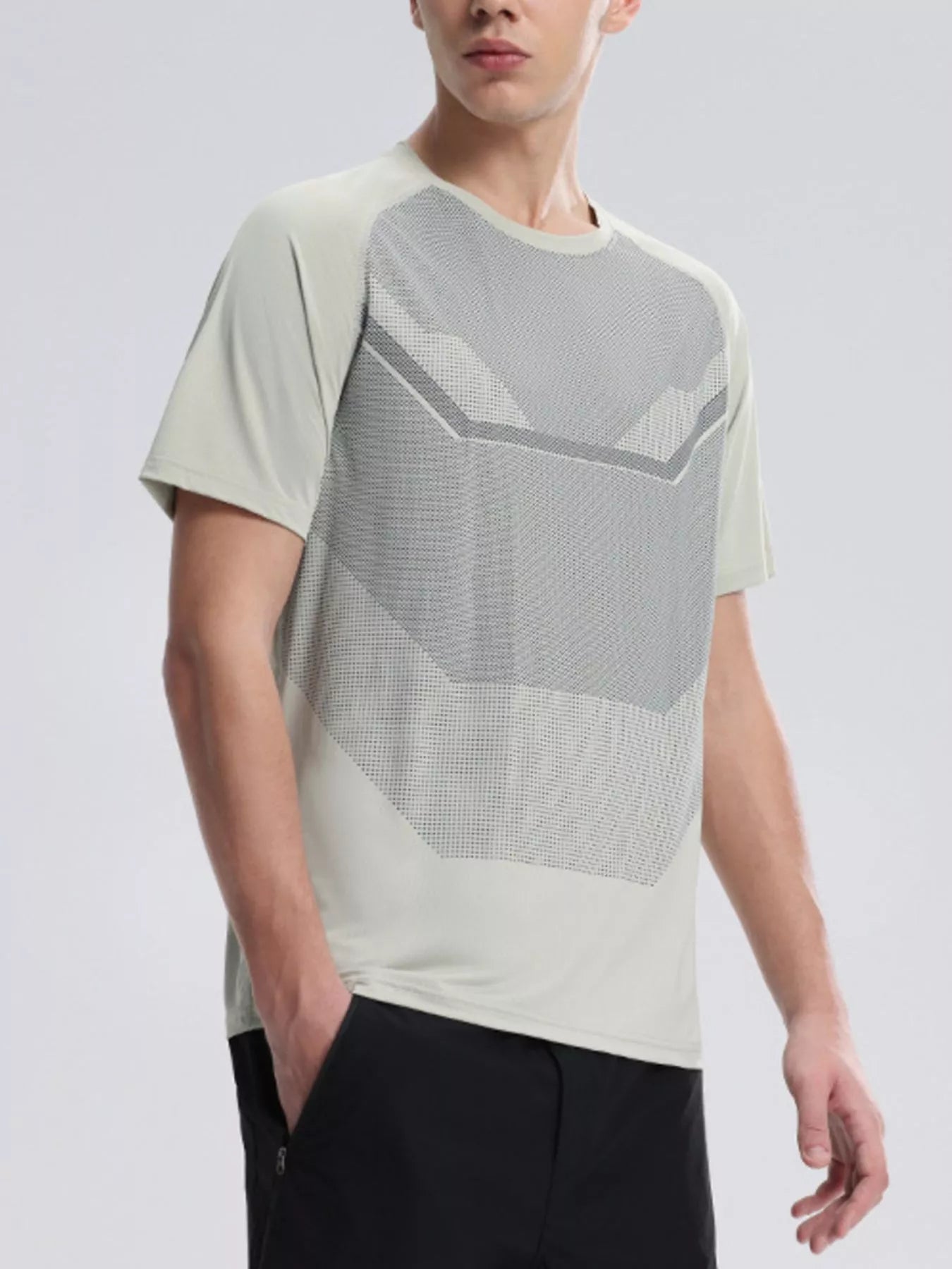 Men's Plus Size Round Neck Athletic T-Shirt