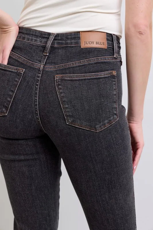Full Size Mid Rise Tummy Control Slim Jeans Plus Size