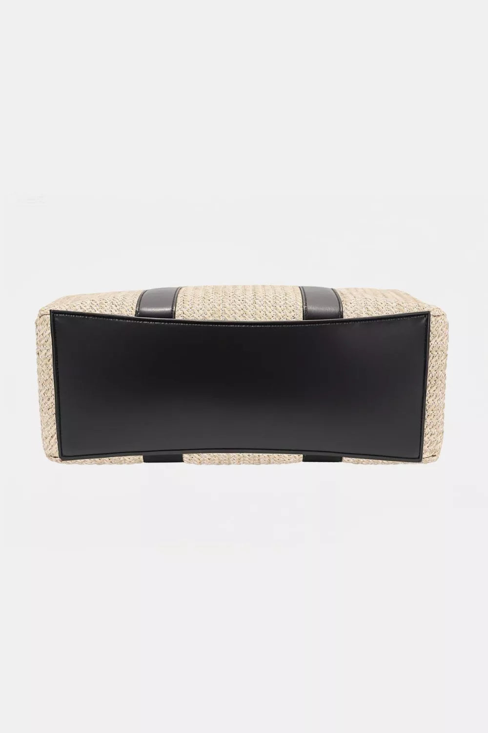 David Jones Square Woven Tote Handbag