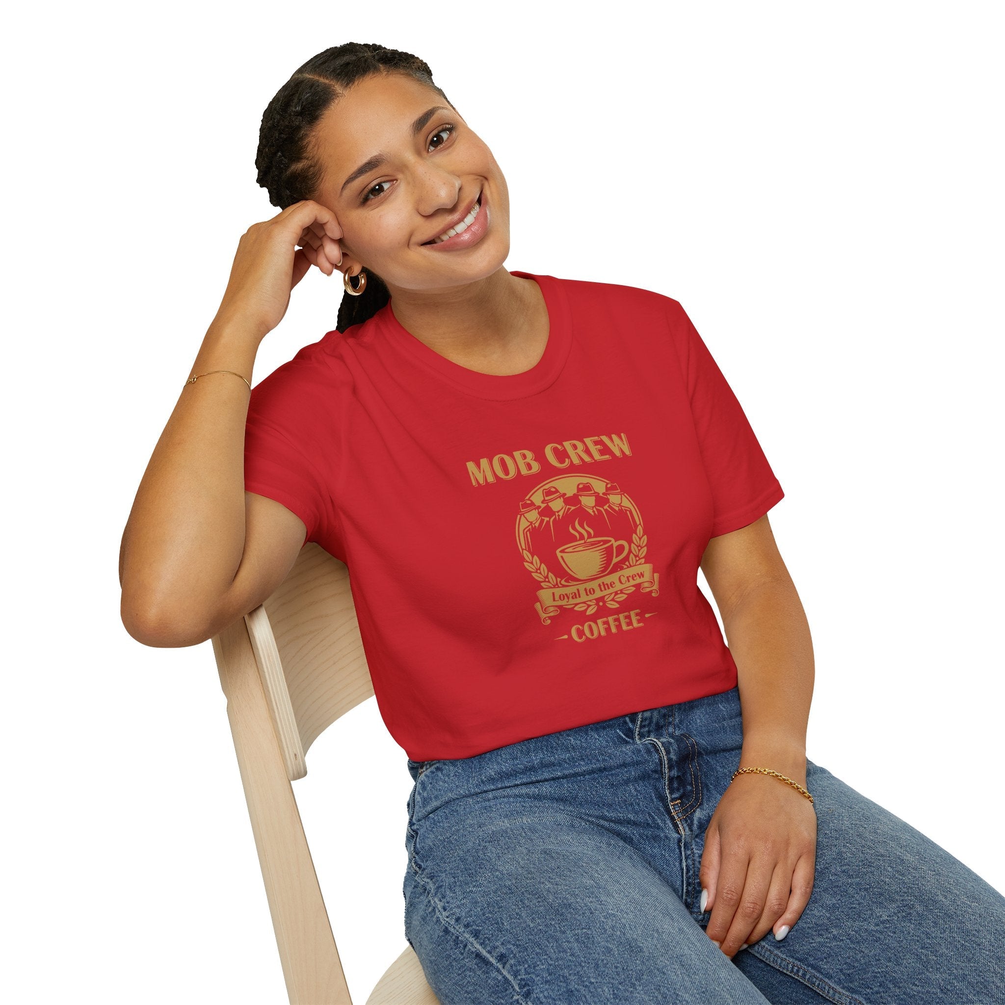 Mob Crew Loyal to The Crew T-Shirt - Vintage Coffee Lover Tee for Coffee Enthusiasts