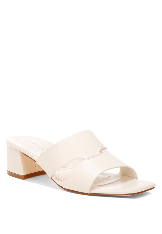 Shulva Block Heel Slip Ons