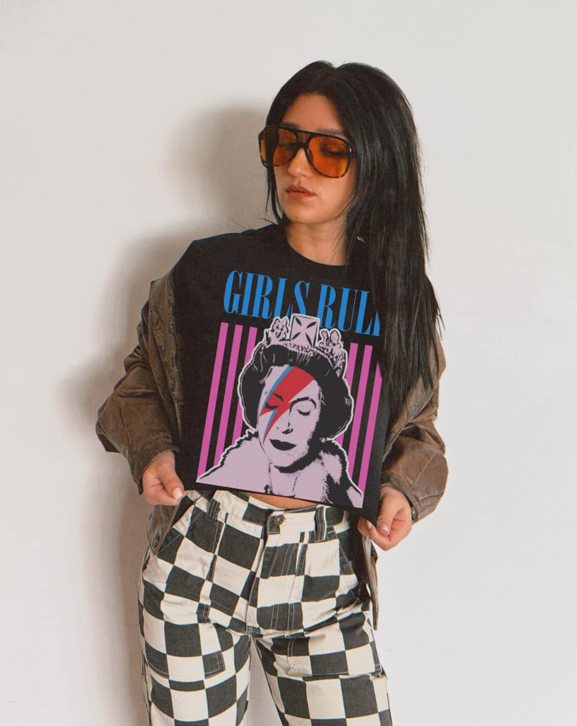 Girls Rule Comfort Colors Graphic Tee