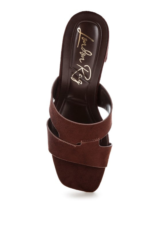 Aneka Block Heel Slip Ons