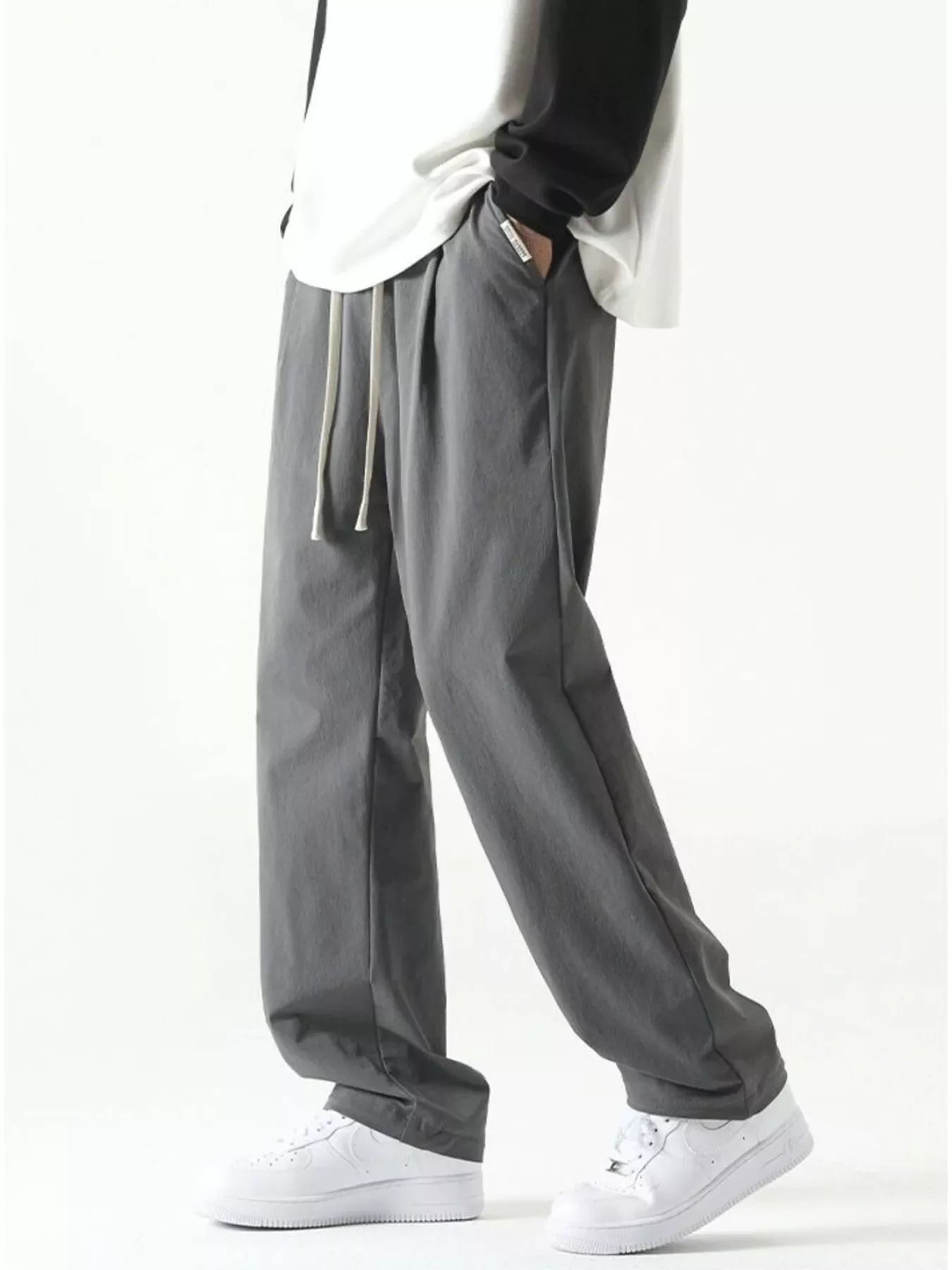 Men's Plus Size Loose Fit Drawstring Casual Pants