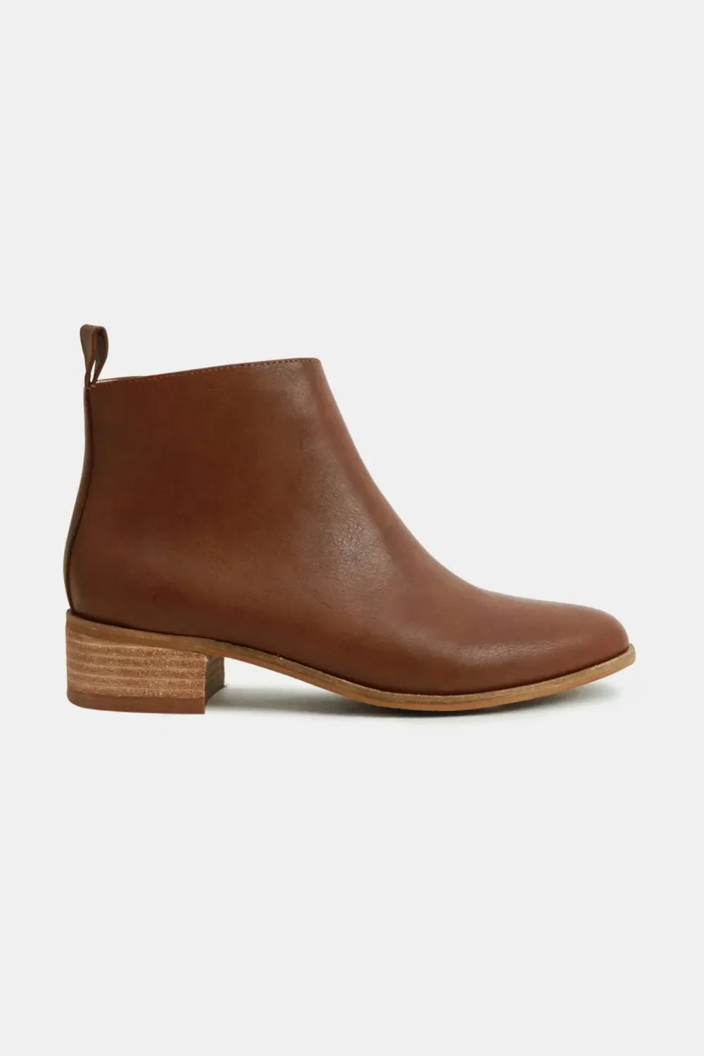 Fashion PU Leather Block Heel Boots
