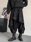 Men's Plus Size Asymmetrical Camo Waist Harem Pants
