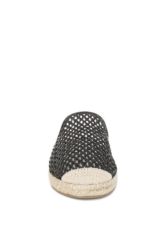 Nongai Raffia Espadrilles Mules