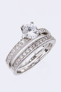 Double Rings with Cubic Zirconia – Stylish Statement Jewelry