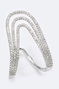 Layered CZ Iconic Arch Ring – Stylish Statement Jewelry