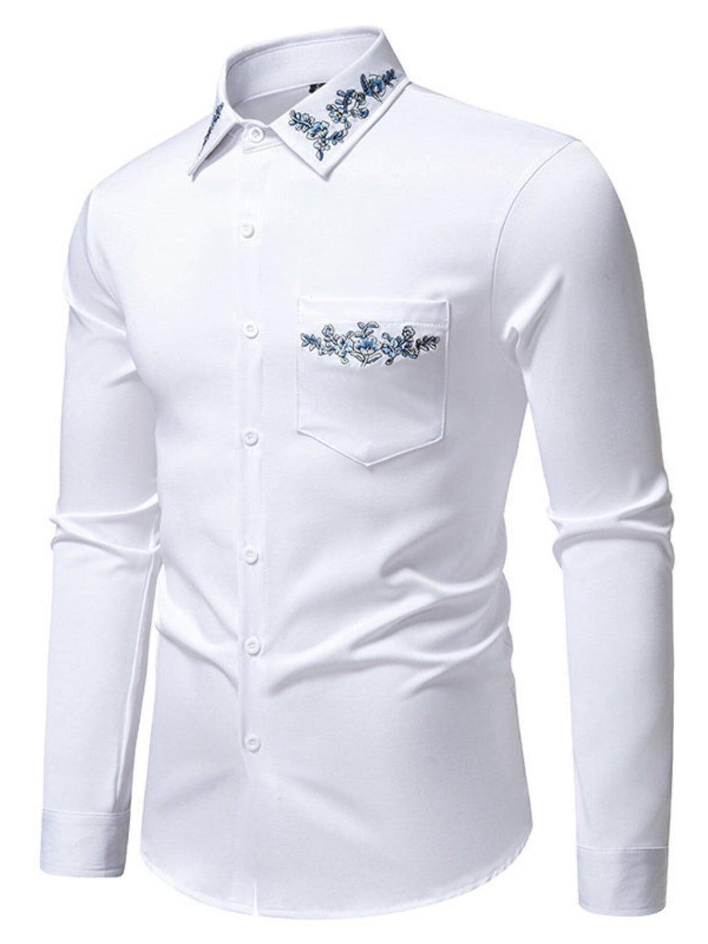 Men's Button Up Slim Fit Shirt