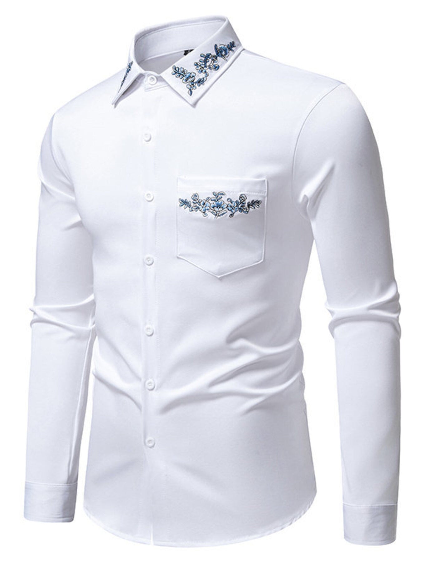Men's Button Up Slim Fit Shirt