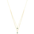 Double Star Crystal Layered Necklace