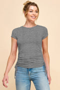 Side Ruched Detail Top