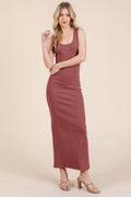 Sleeveless Rib Maxi Dress