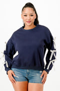 Casual Sweatshirts With Bow