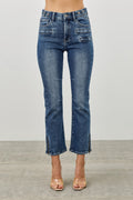 Mid Rise Skinny Crop Tummy Control