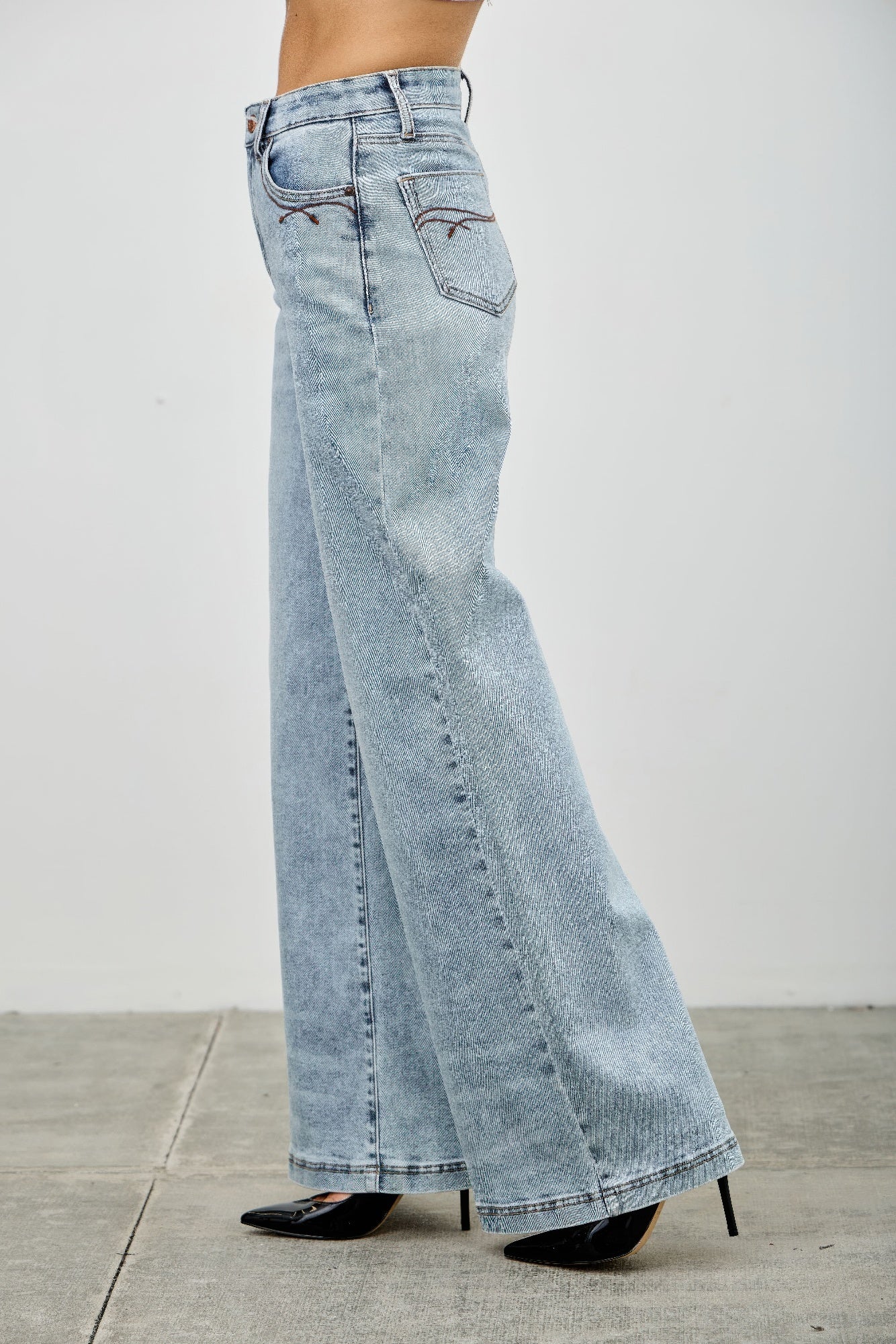 High Rise Wide Leg