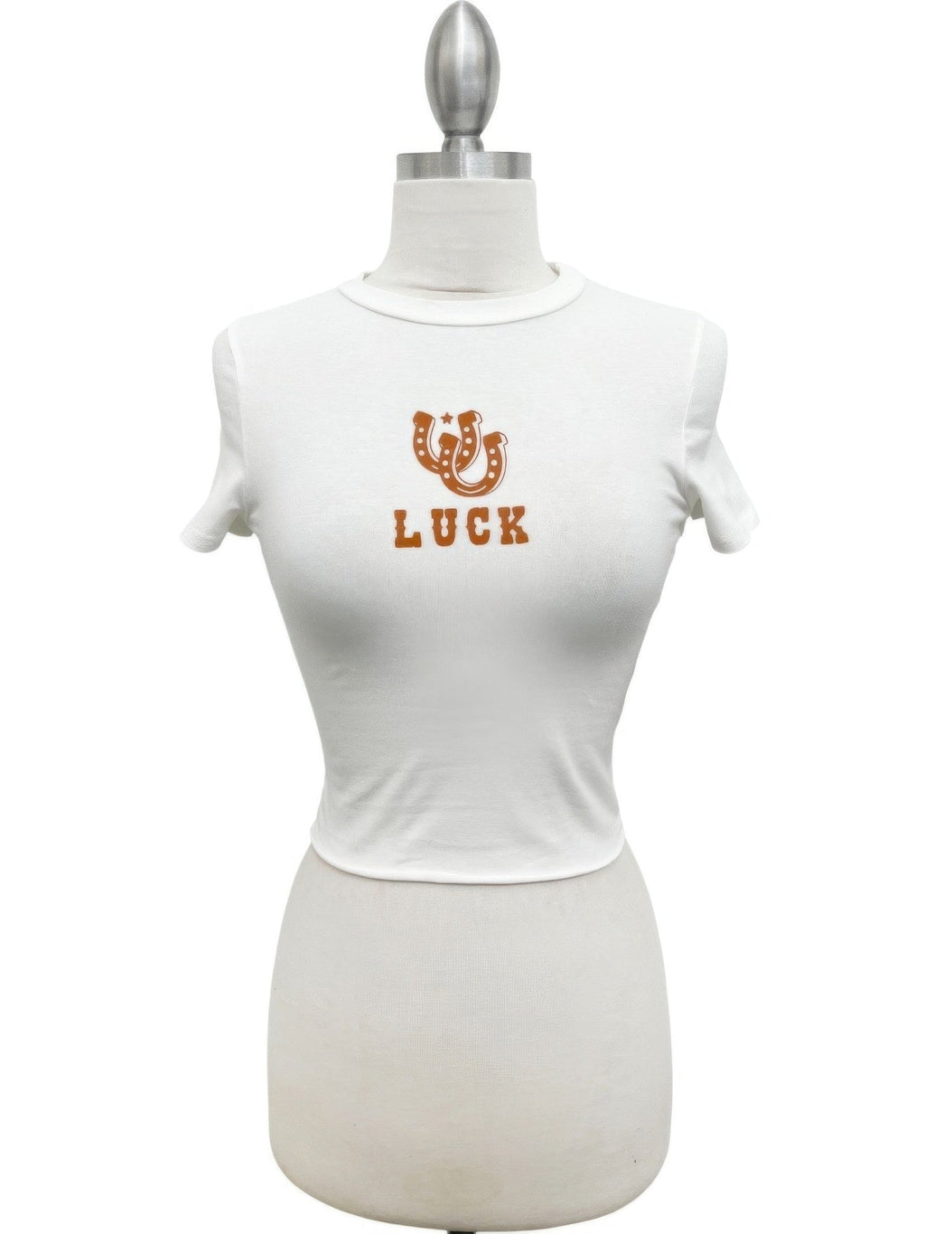 Lucky Horseshoe Graphic Cropped Tee