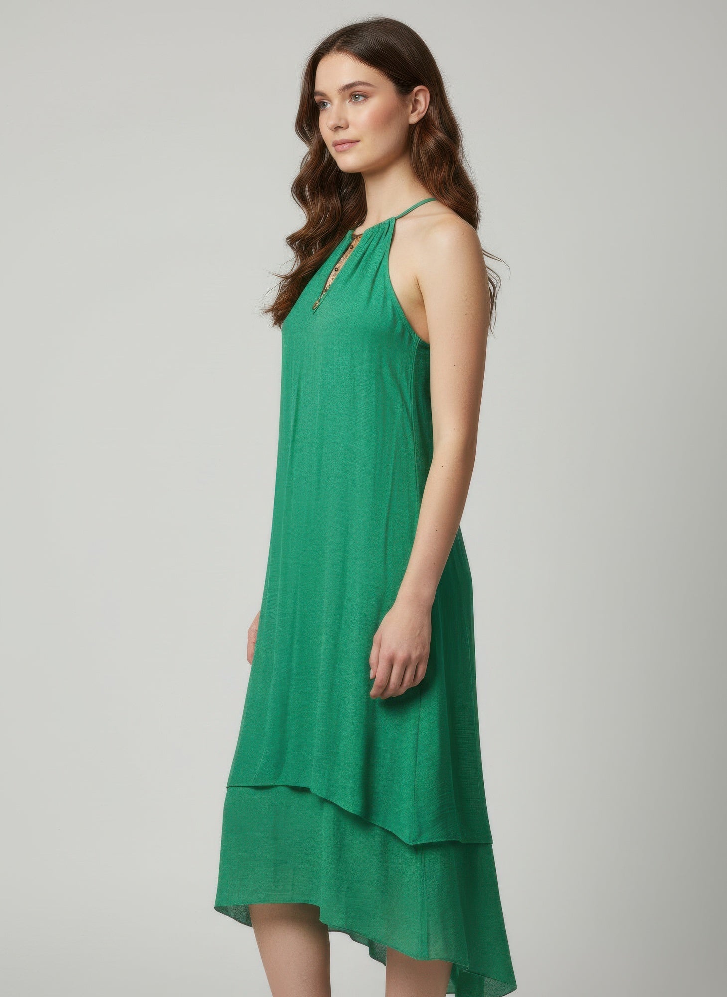 Mlle Gabrielle Solid Sleeveless Dress