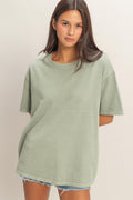 Pigment Dyed Crew Neck T-shirt