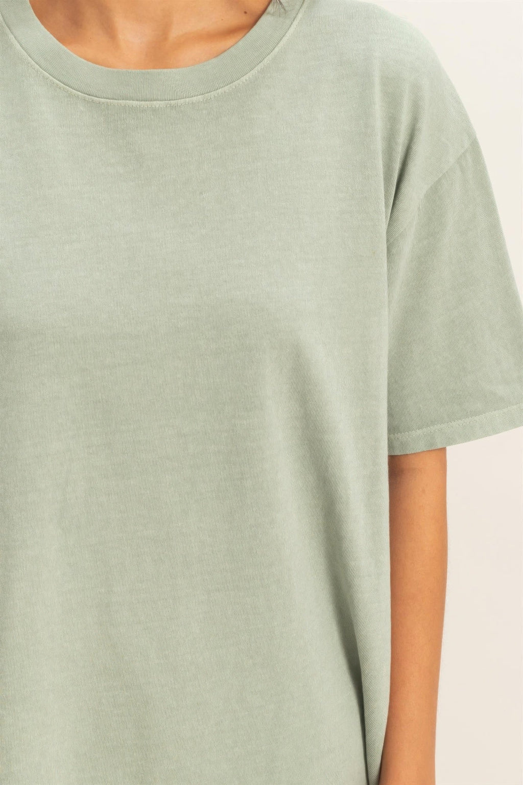 Pigment Dyed Crew Neck T-shirt