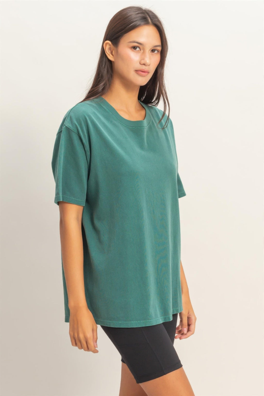 Pigment Dyed Crew Neck T-shirt