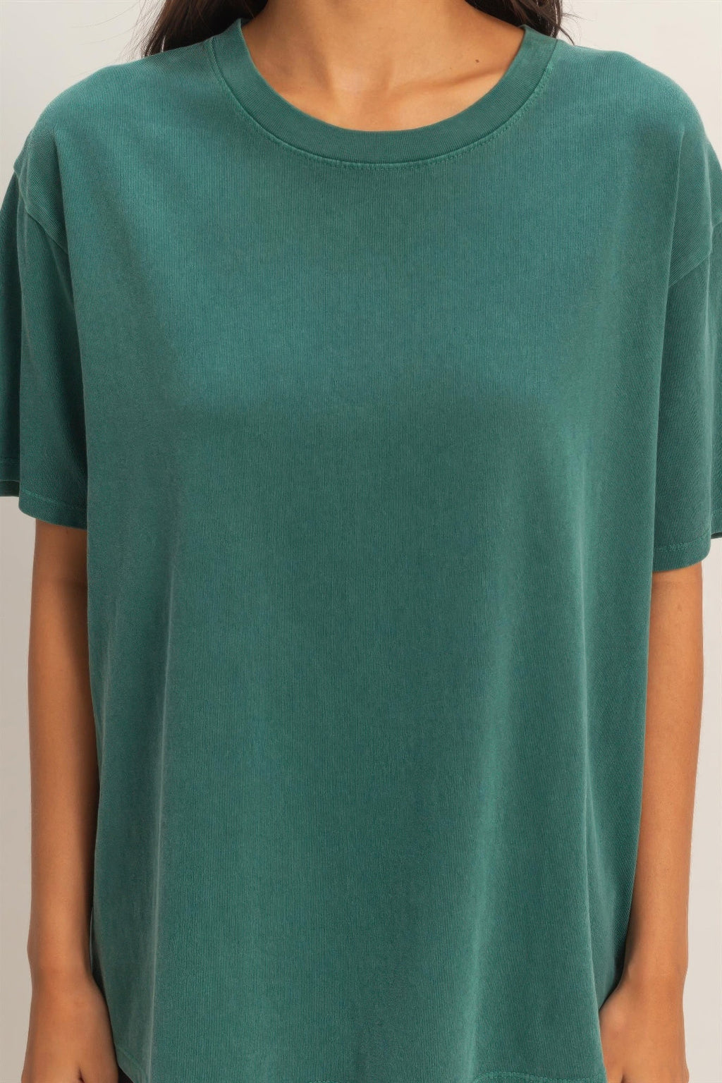 Pigment Dyed Crew Neck T-shirt