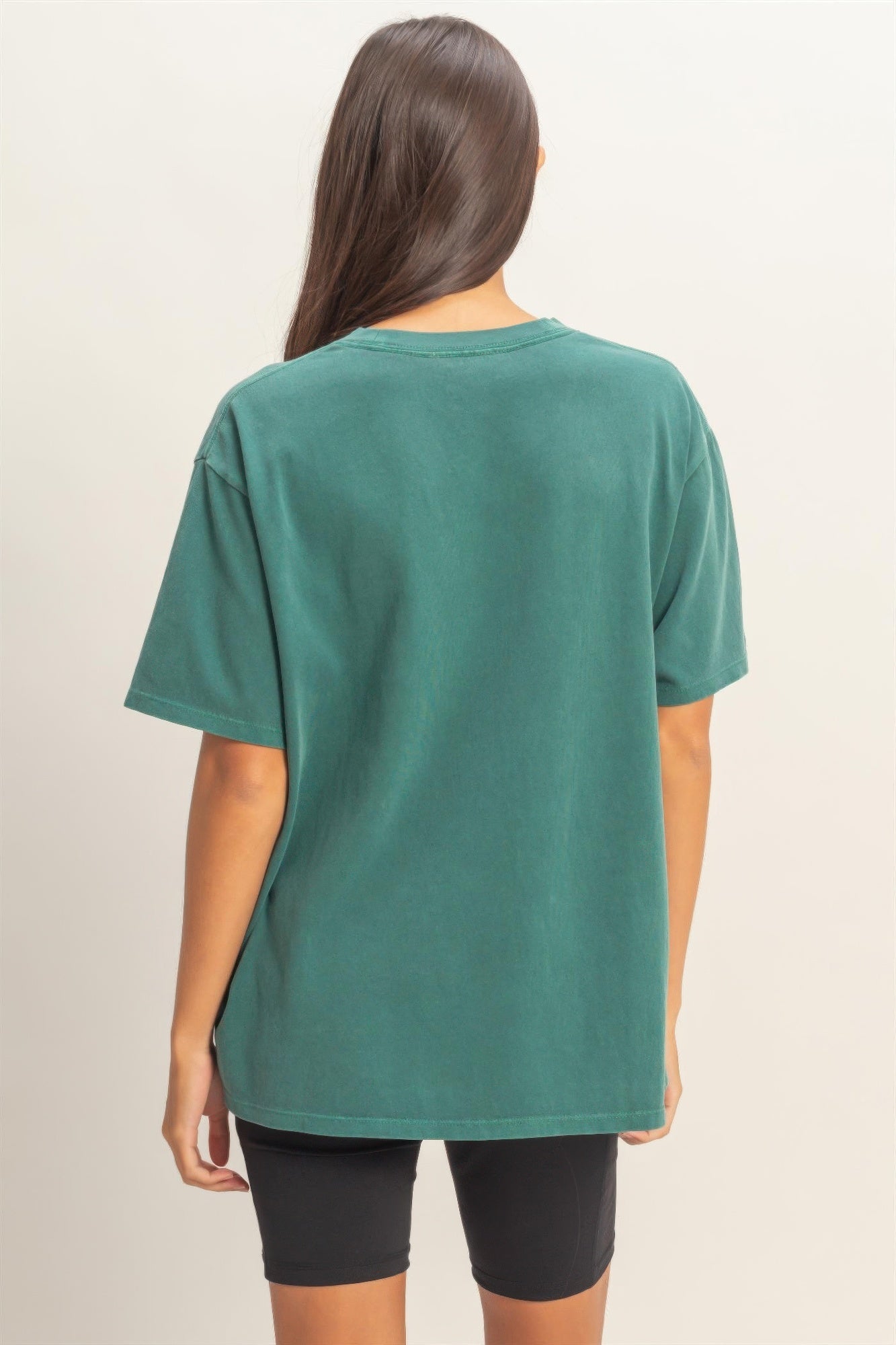 Pigment Dyed Crew Neck T-shirt