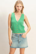 V-neck Knit Tank Top