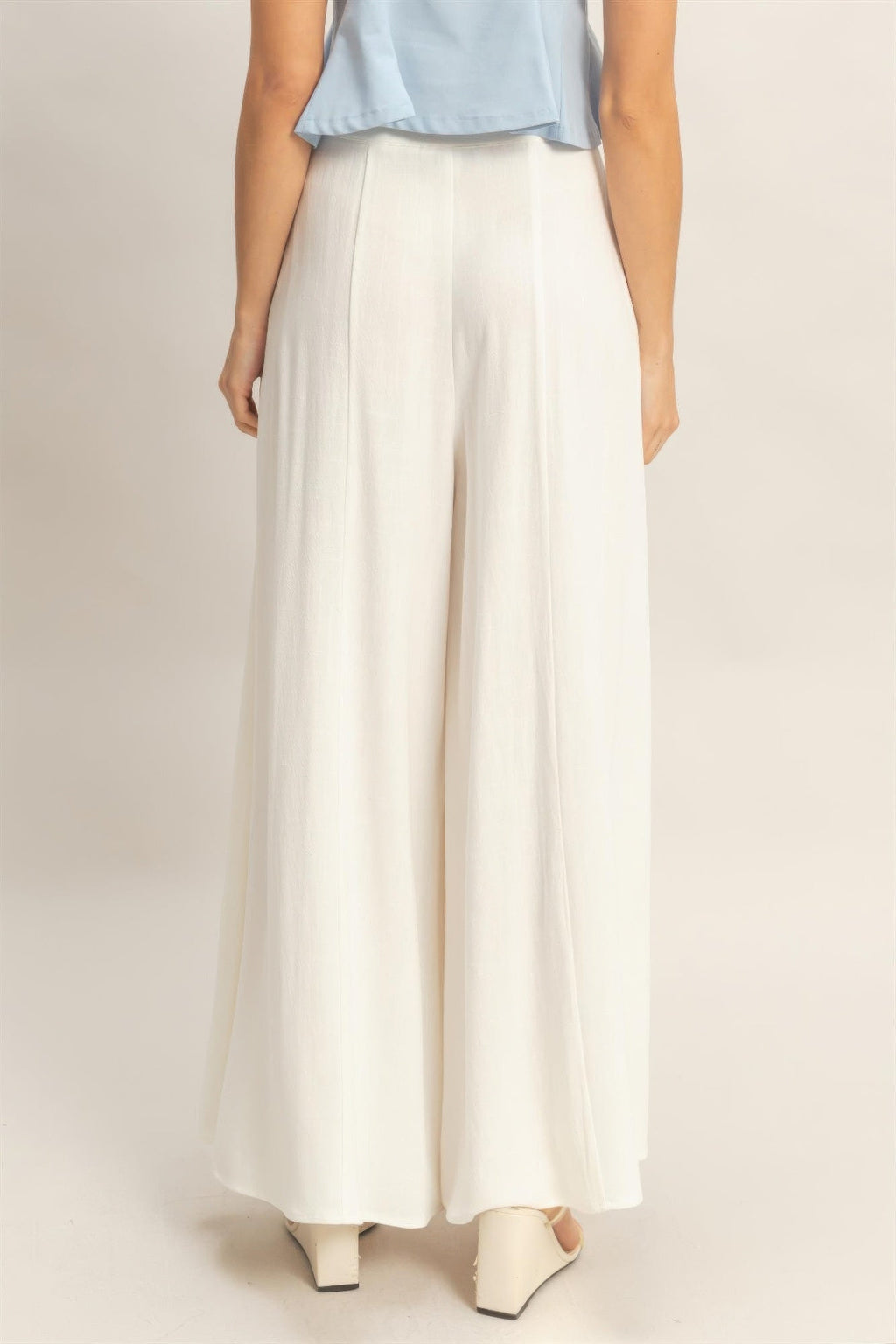 Wide-leg Flap Pocket Pants