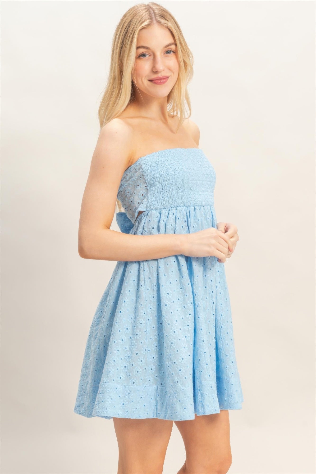 Smocked Tube Top Dress
