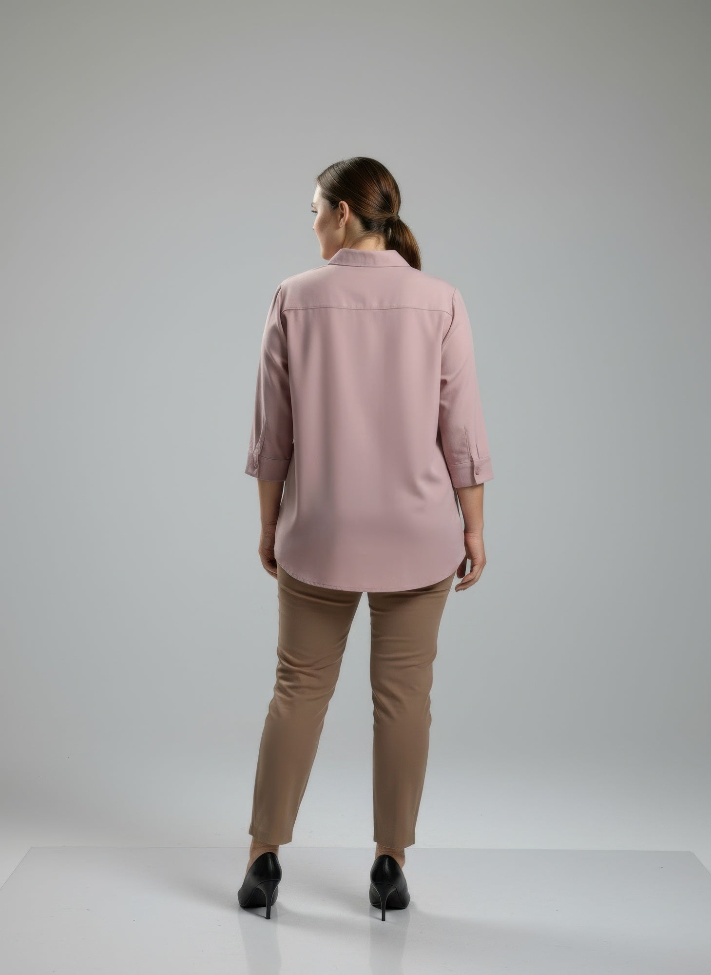 Sand Utility Button Front Shirt Tunic