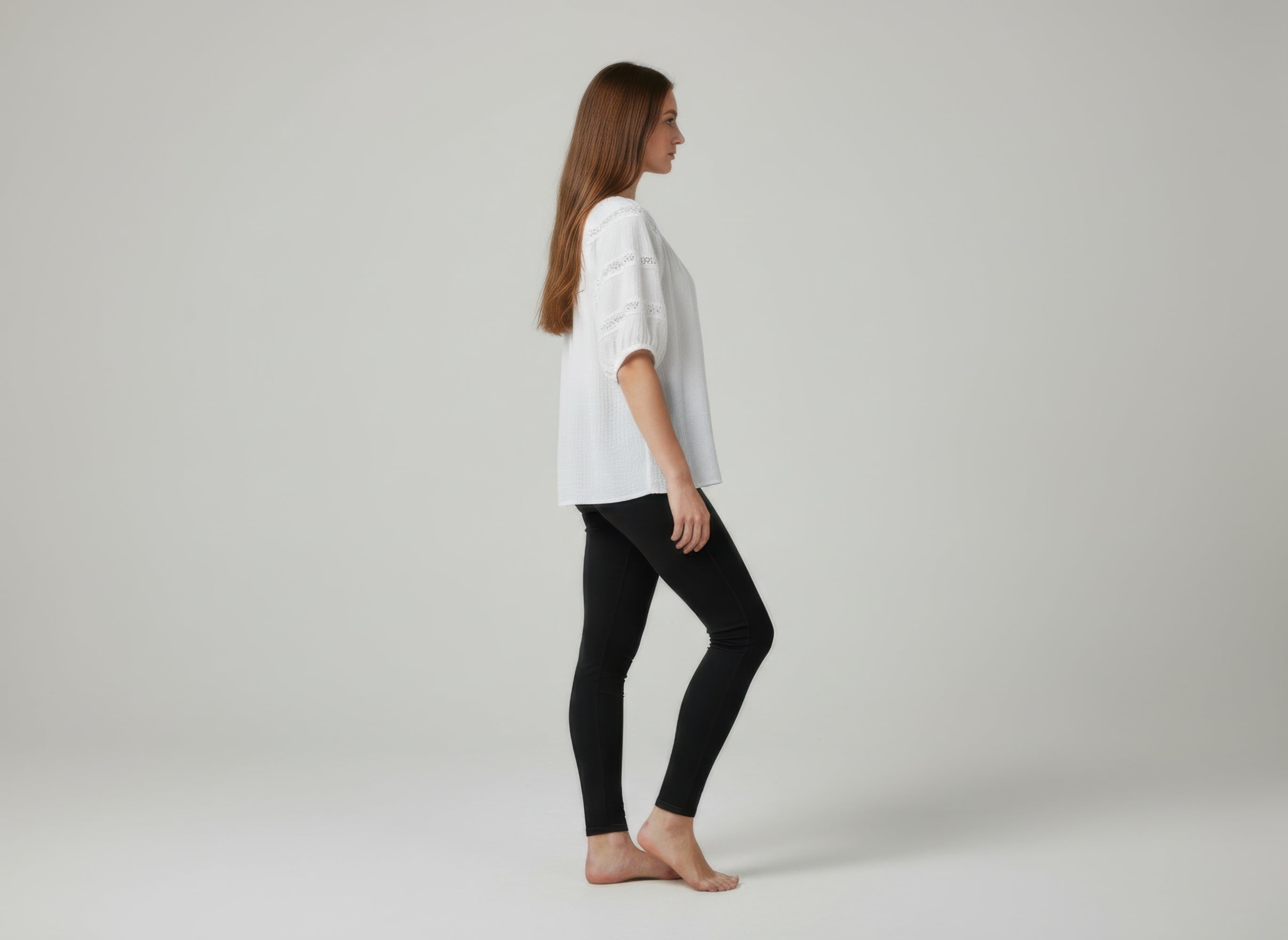 Unique Spectrum Solid Short Sleeve Blouse