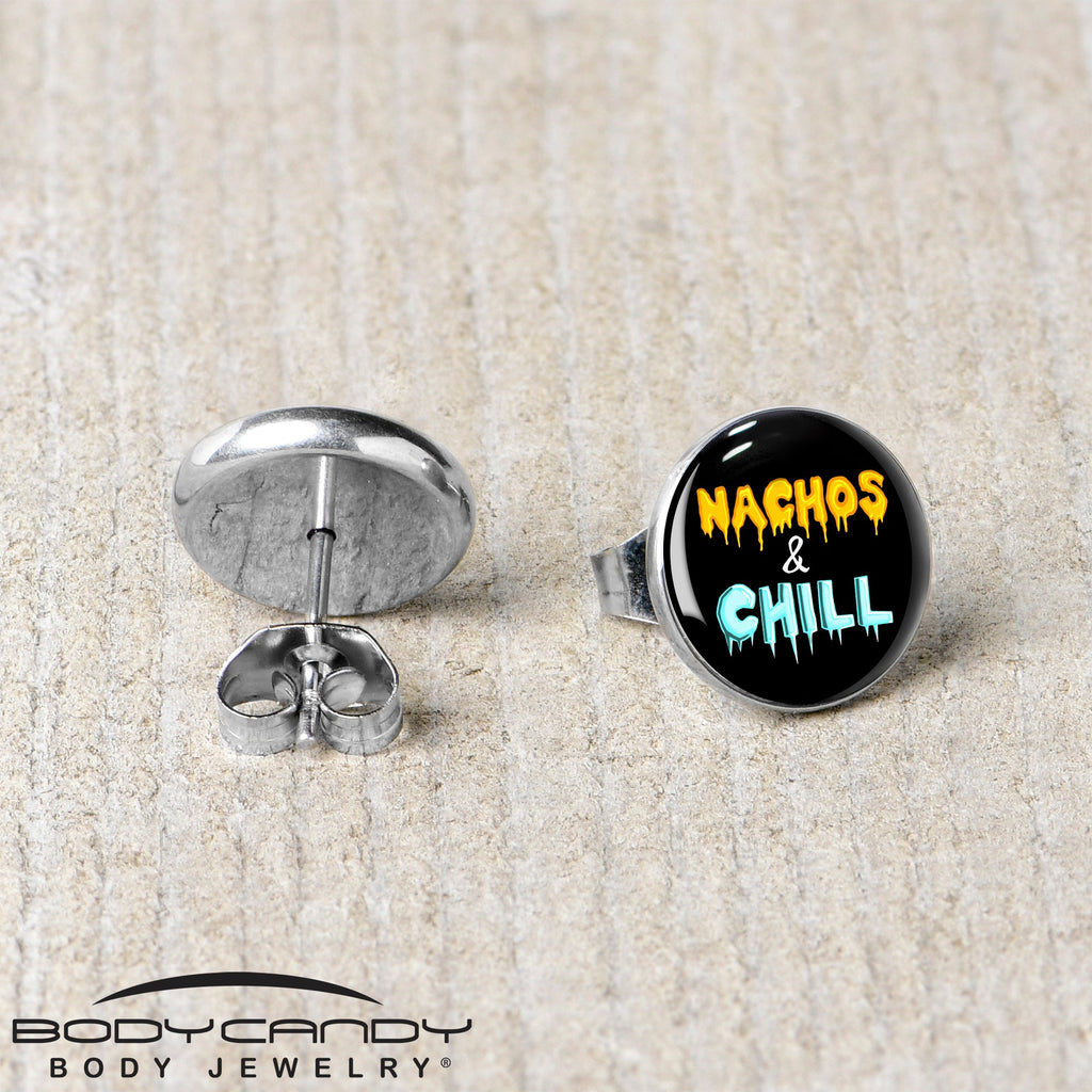 Nachos and Chill Stud Earrings by Onyx O