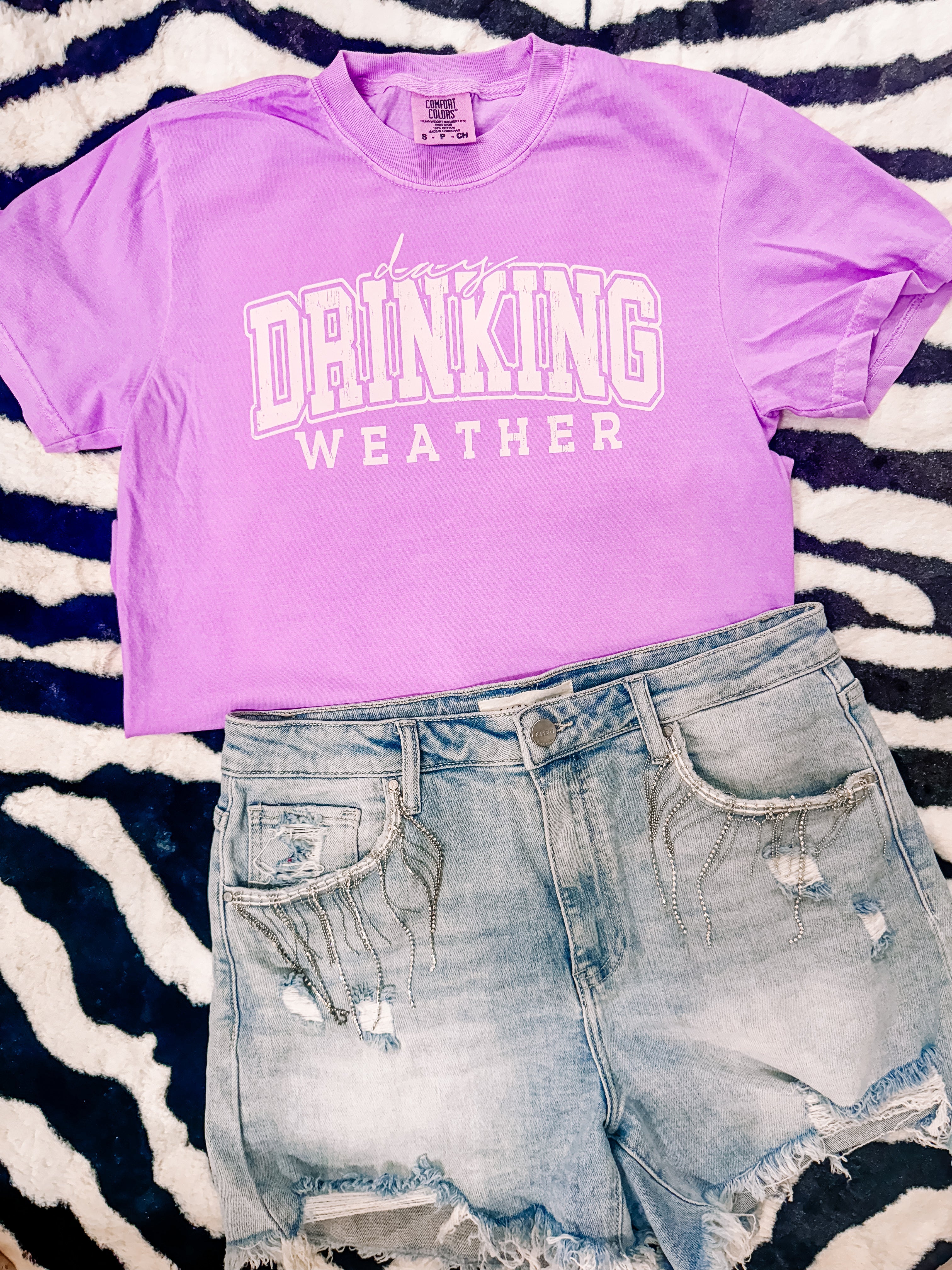 Drinking Weather Comfort Colors Graphic Tee