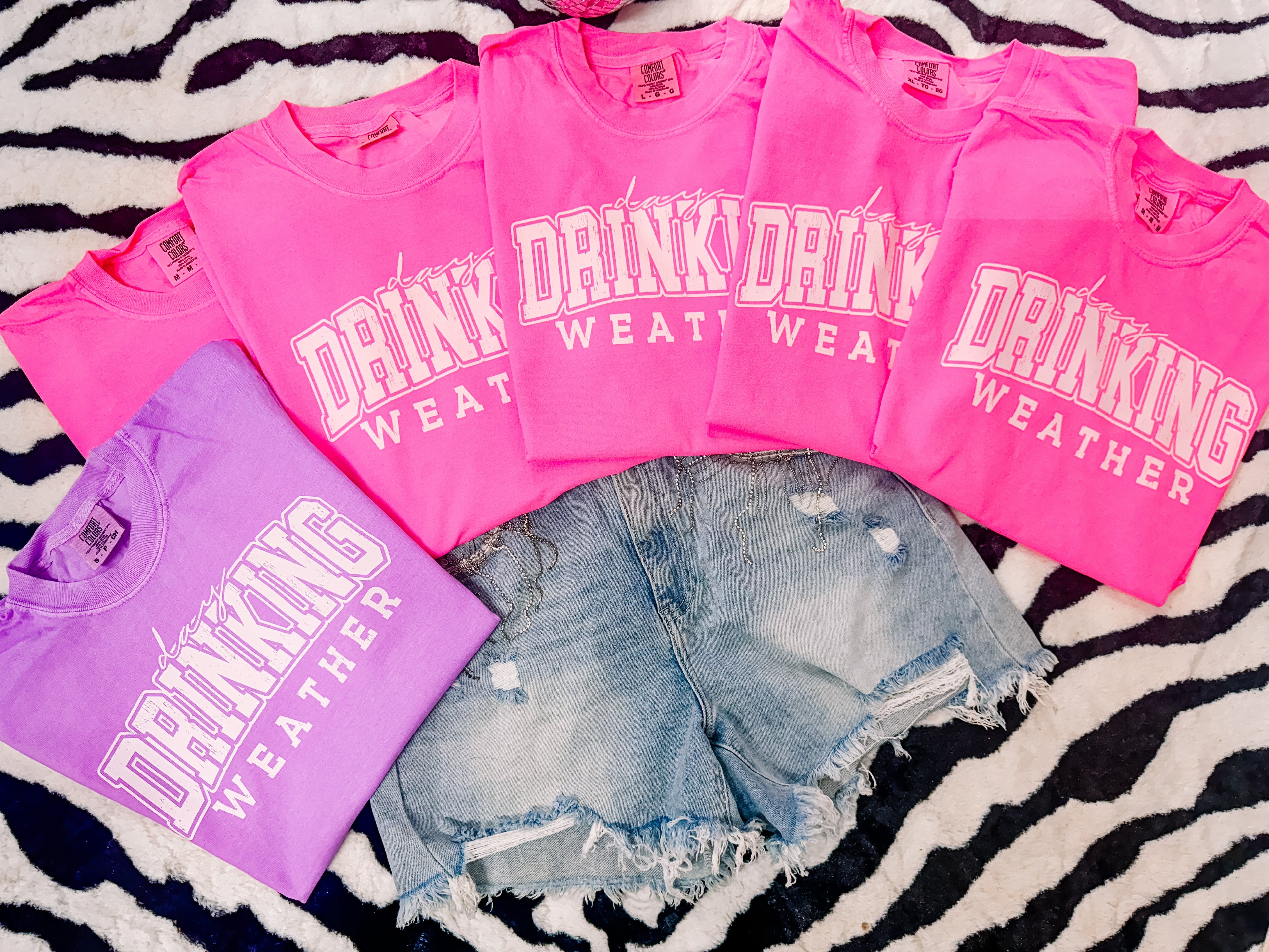 Drinking Weather Comfort Colors Graphic Tee