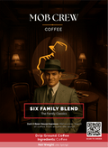 Six Family Blend Espresso Roast Coffee 2lb - Experience the Depth