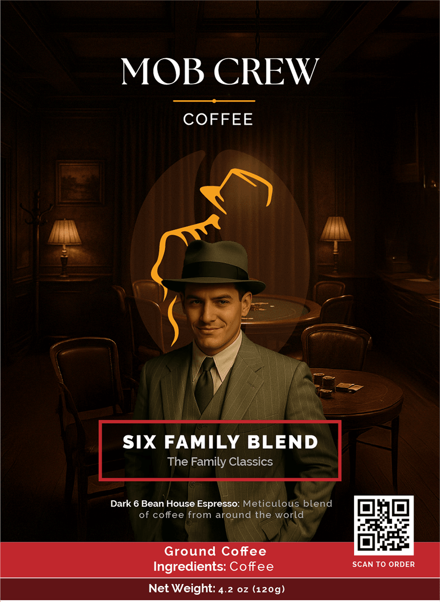 Six Family Blend Espresso Roast K-Cups - Single Serve Pods for a Rich Experience