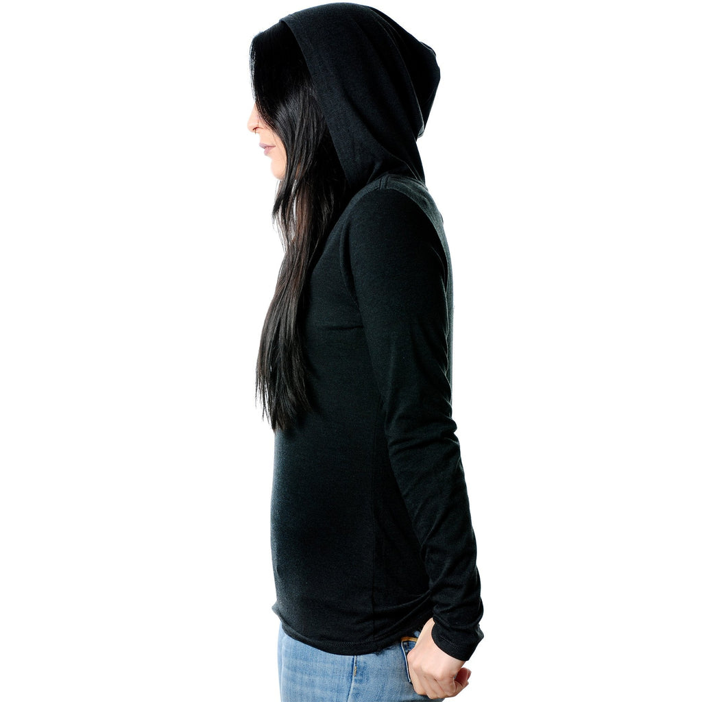 I Love My Piercer Black Tapered Long Sleeve Hoodie