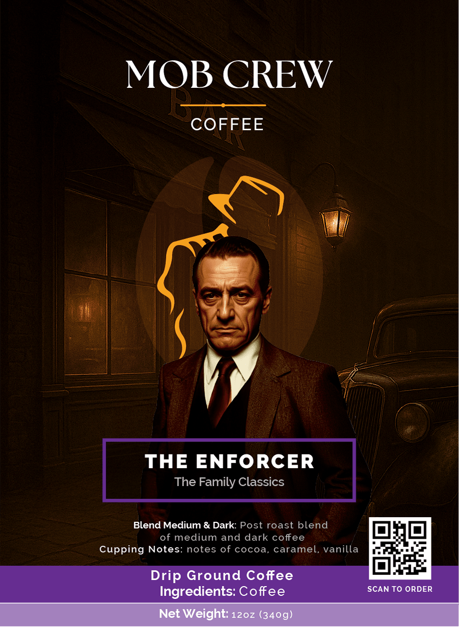 The Enforcer: Medium Dark Coffee Blend for Bold Flavor and a Smooth Finish