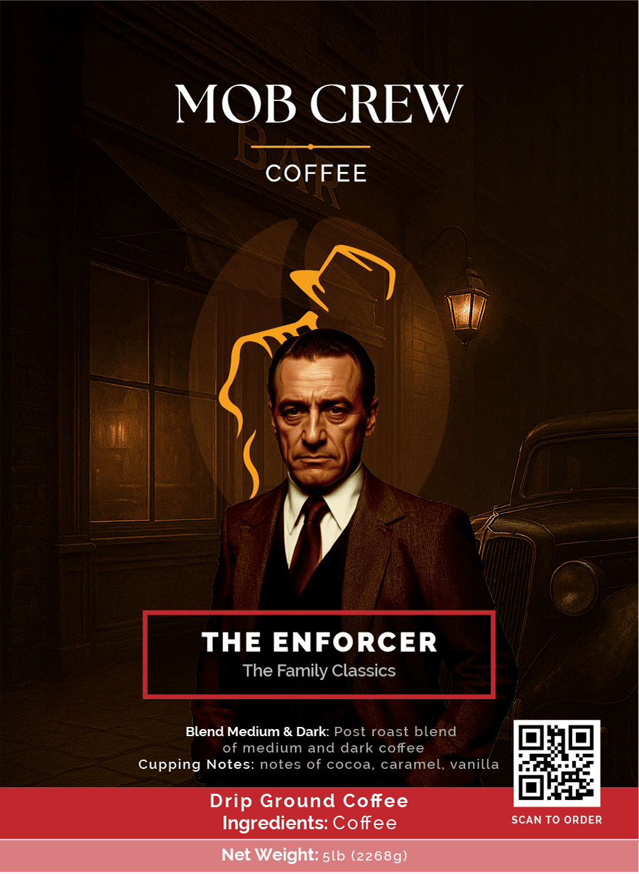 The Enforcer Coffee 5lb Post-Roast Medium Dark Coffee Blend