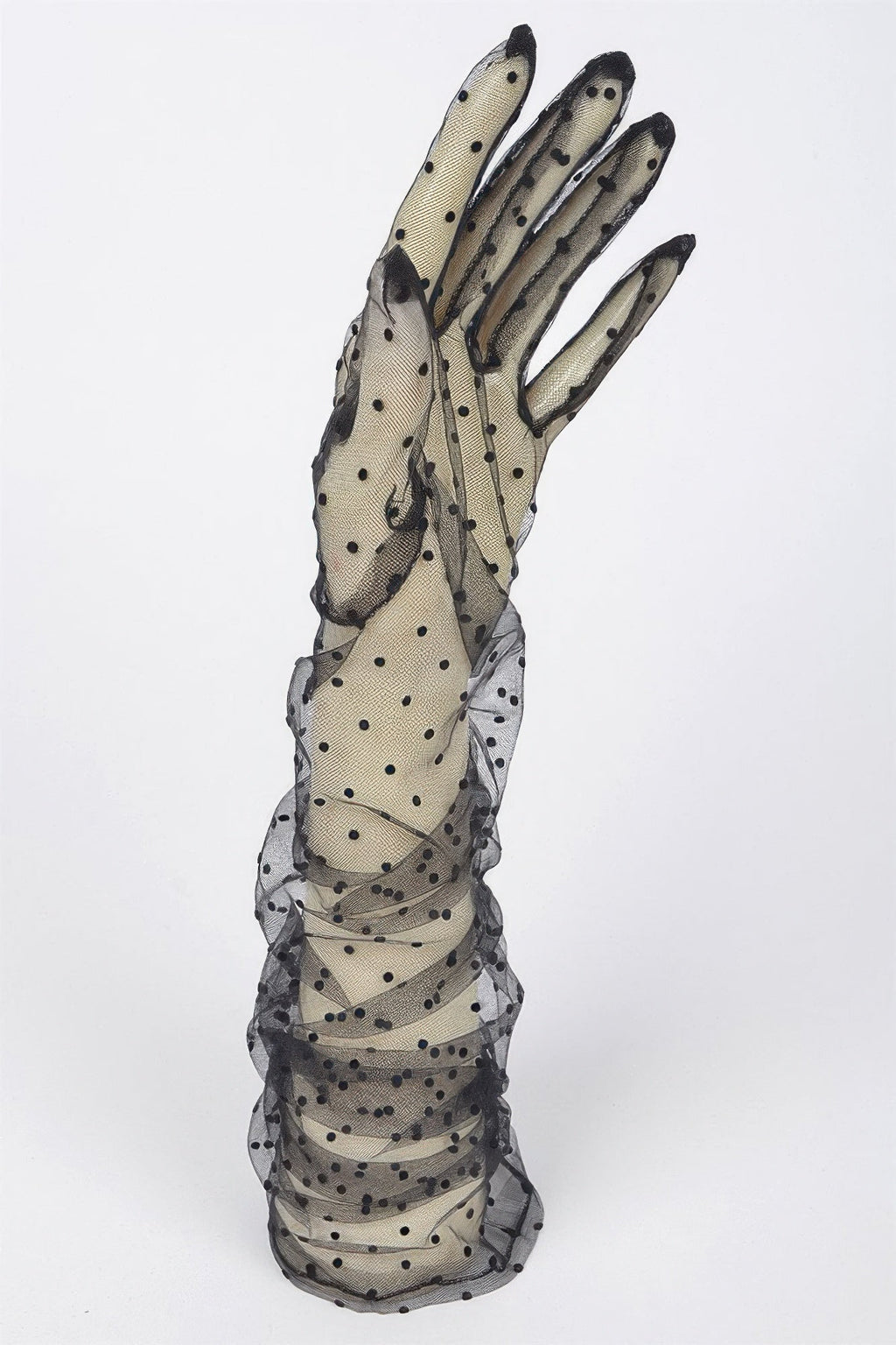 Long Polka Dot Gloves