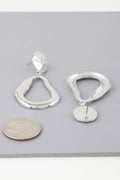 Abstract Shiny Teardrop Earrings