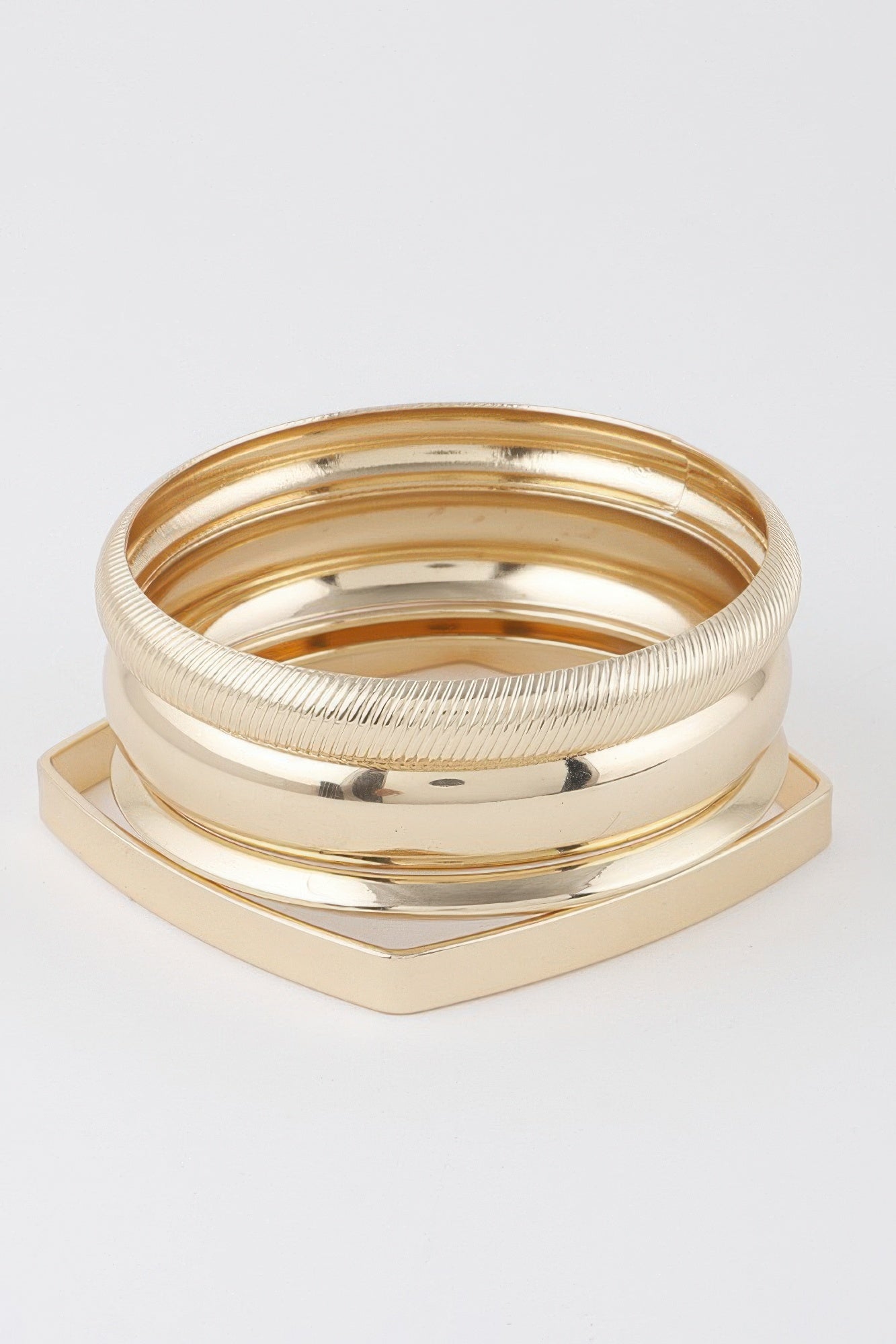 Multi Shiny Silver Layer Bracelet