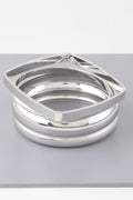 Multi Shiny Silver Layer Bracelet